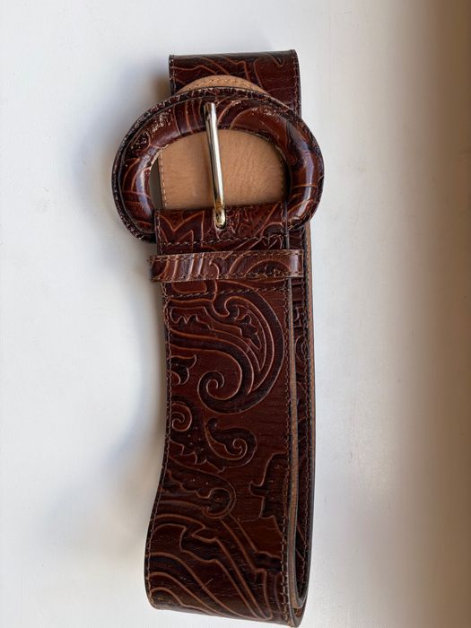 Кожаный брендовый ремень Etro