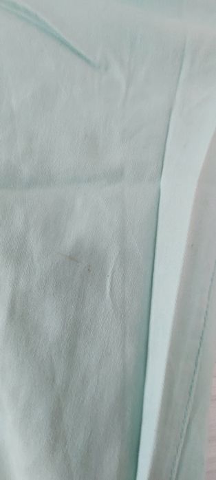 Spodnie rurki leginsy legginsy miętowe pieces  jeansowe S