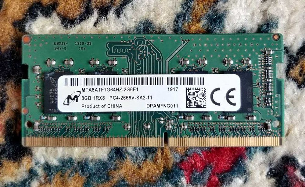 Оперативна пам’ять Micron DDR4-2666 МГц на 8 ГБ (SO-DIMM) для ноутбука (ОЗУ)