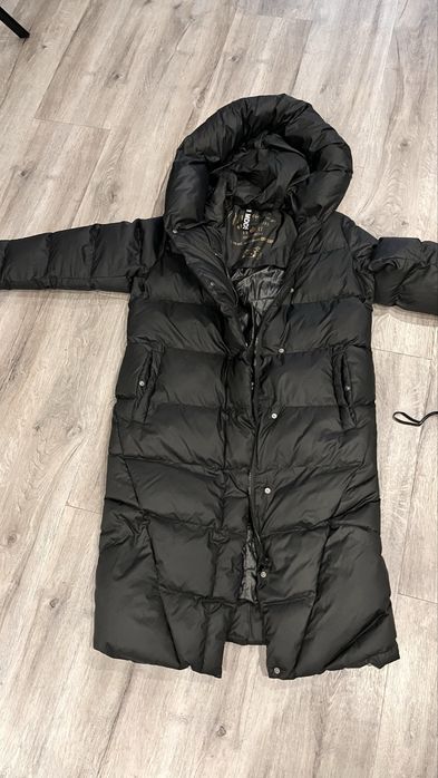 Зимове пальто довге куртка пуфер пуховик