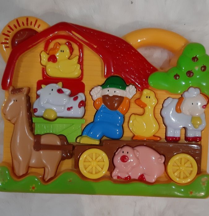 Dźwiękowa Zabawka edukacyjna Farma, odgłosy zwierząt     walizeczka