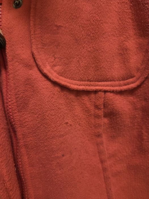 Koralowy płaszcz kurtka budrysówka Reserved z kapturem