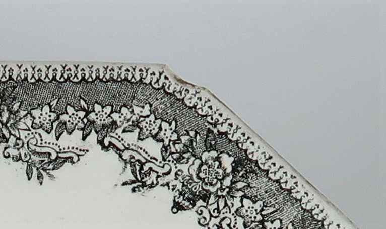 Travessa antiga faiança Estatua / Cavalinho - 25.5x20 cm