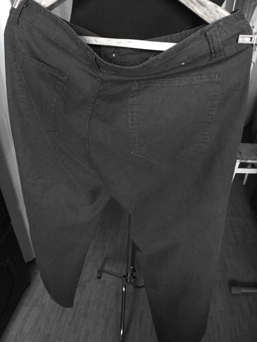 Джинсы (chino лён Denim&Co jeans Ирландия w34 dark grey brown.