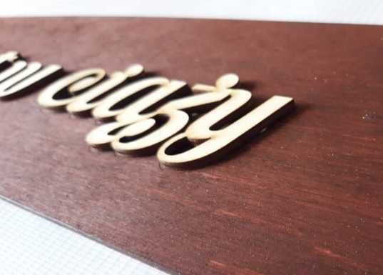 Tablica do auta Mąż Żona 3D Ślub drewniane wesele