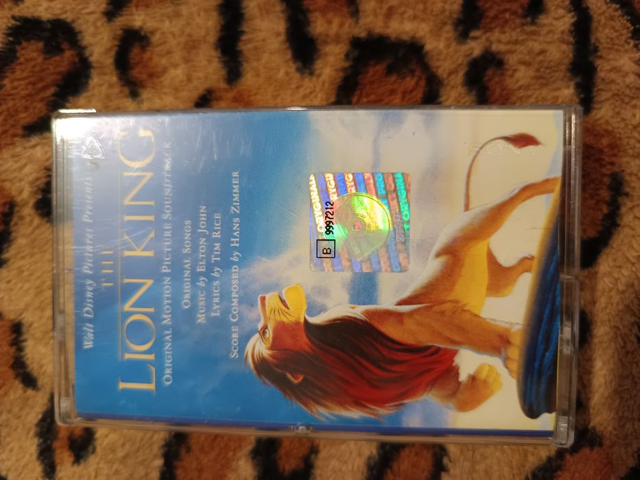 Kaseta z muzyką król lew Lion king