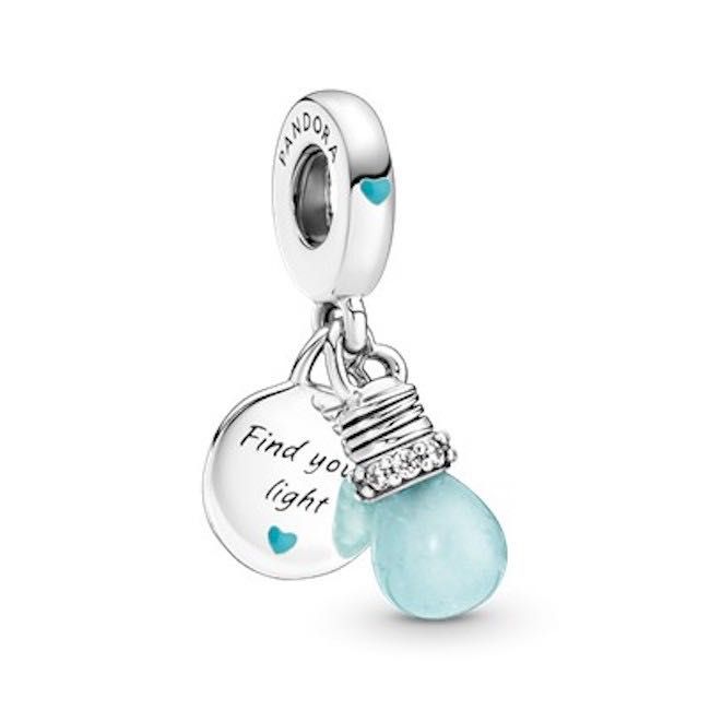 Pendente Glow in the Dark Pandora em Prata de Lei 925 Novo!