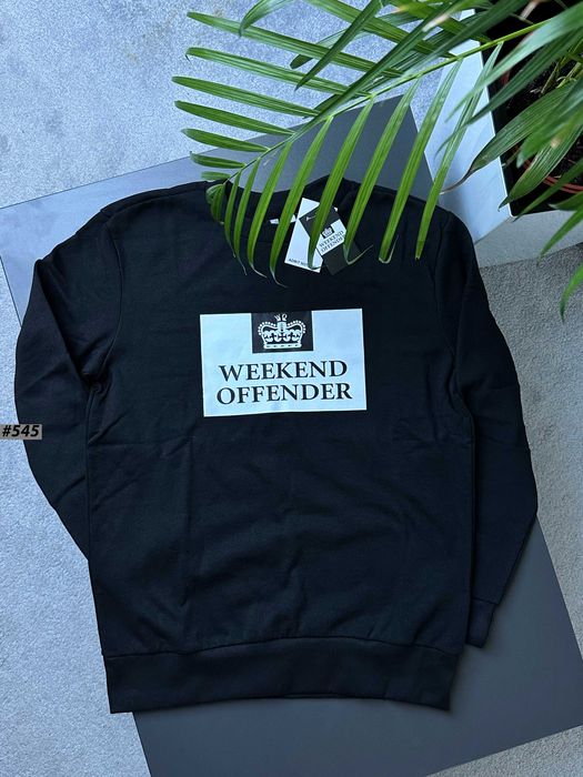 Weekend Offender — Свитшот черное — XS S M L XL — BIG — Leo Gregory