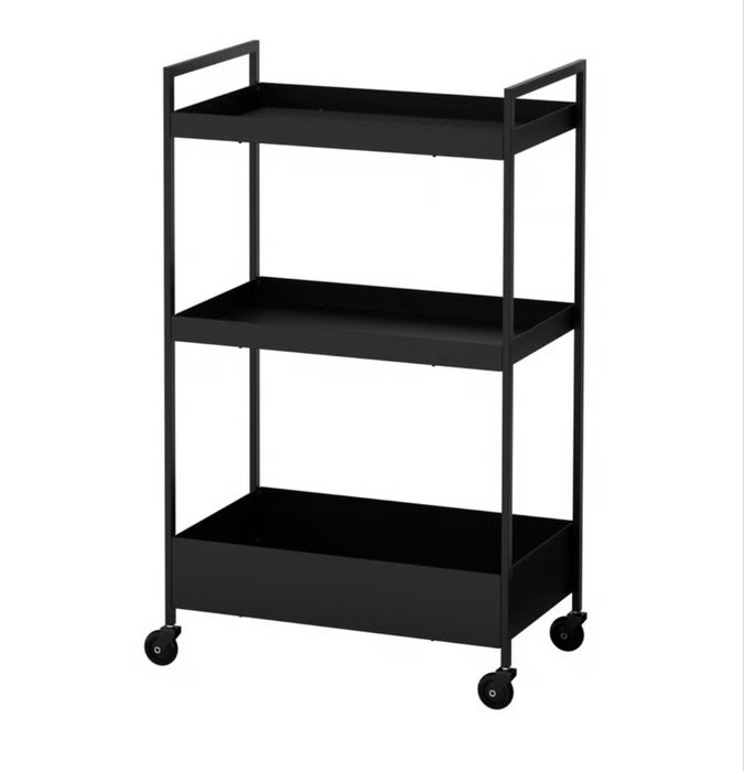 NISSAFORS wózek czarny 50,5x30x83cm Ikea