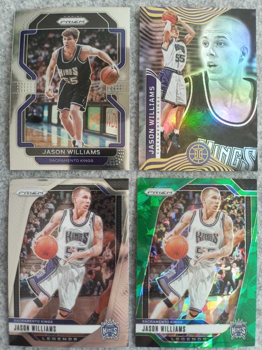 4 karty NBA Jason Williams Sacramento Kings Prizm Illusions