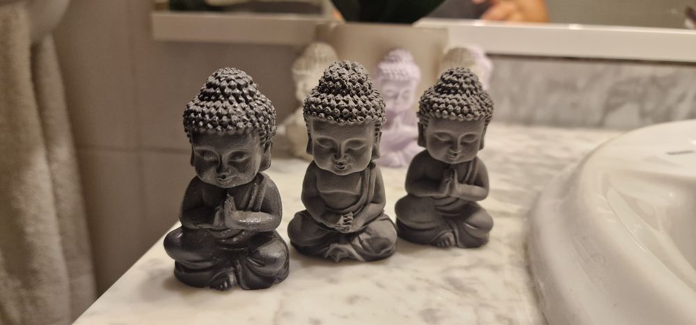 Budas de gesso de marmore aromatico