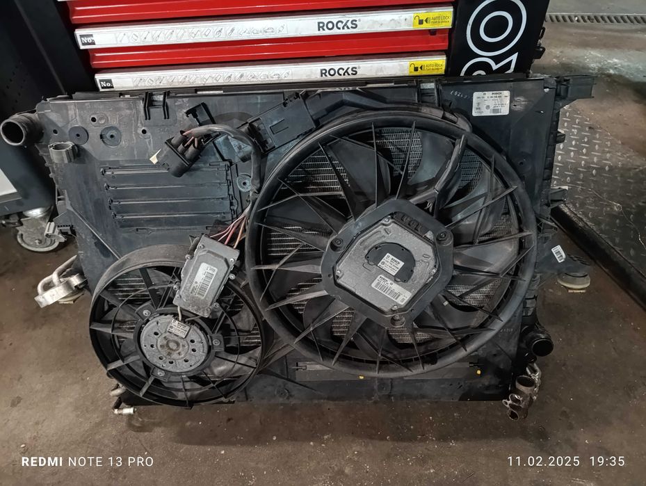 Chłodnice chłodnica  wentylator VW Touareg 7l 4.2 axq kpl stan idealny