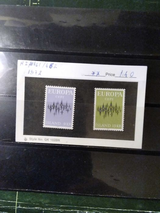 1972 Complete Europe CEPT Iceland MNH **