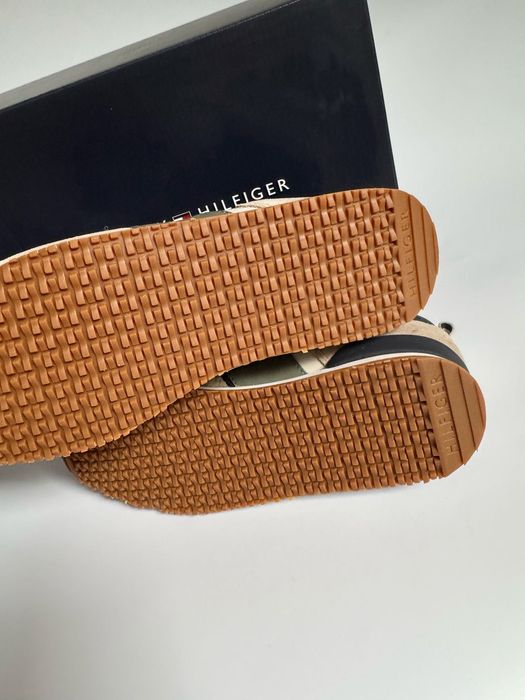 Nowe sneakersy męskie TOMMY HILFIGER granatowe zielone 41