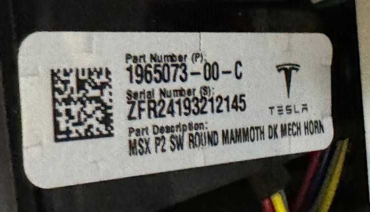 Круглий руль Tesla Model X/S Plaid, 1607880