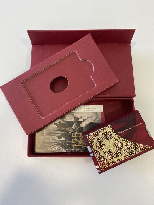Canivete victorinox Swisscard 125 anos jubileo victorinox