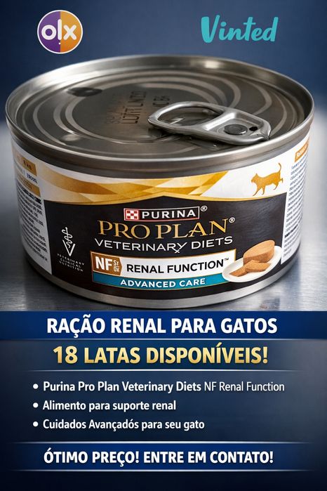Ração Purina Pro Plan NF Renal Function – 18 latas disponíveis
