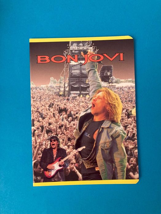 Colecção de 3 Cadernos Escolares Jon Bon Jovi Anos 90 Ambar