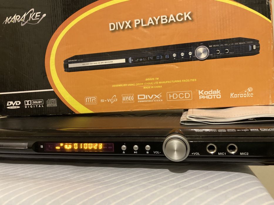 DVD ДВД плеєр караоке програвач Bravis DVD-2020