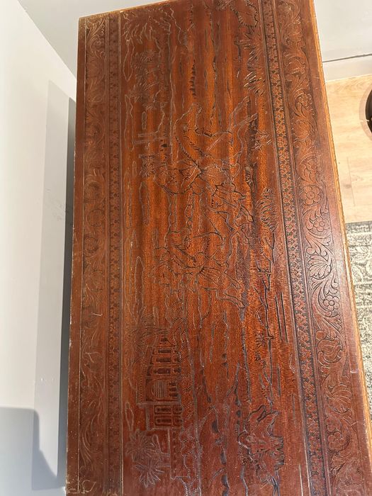 Arca baú em madeira antiga