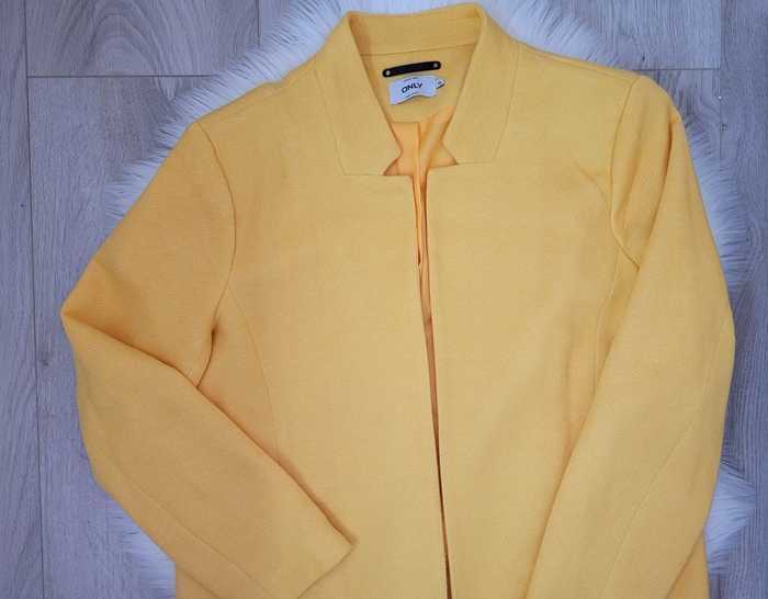 Żółty, wiosenny / przejściowy płaszcz, Only, XL (42)