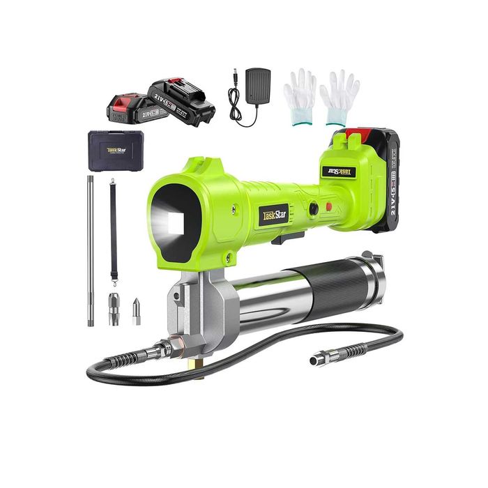 Bezprzewodowa smarownica akumulatorowa zestaw 2x aku walizka akcesoria