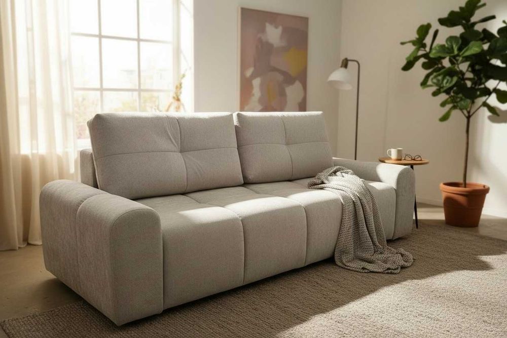 Sofa CYPRYS Rozkładana Nowoczesna Kanapa z poduszkami