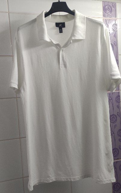 Biała koszulka polo H&M
