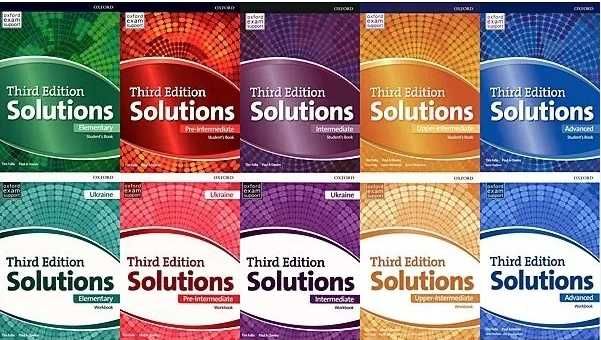 Solutions 3rd third edition Elementary, Interm, Pre-Inter, Adv, Upper