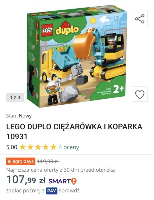 Zestaw lego duplo
