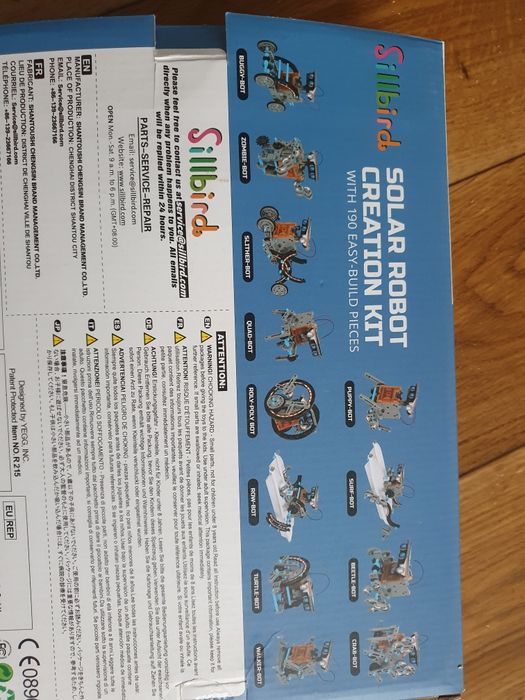 Sillbird zabawka edukacyjna robot solarny 190 elementow