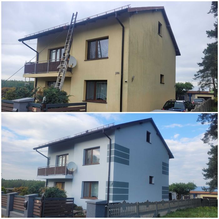 Malowanie dachów / Malowanie elewacji / Mycie dachów / Mycie elewacji