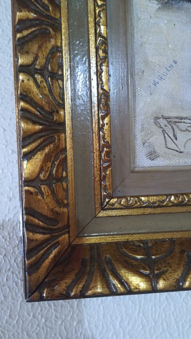 Quadro antigo pintado a óleo