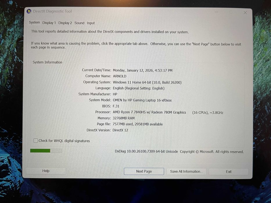 Laptop Gaming HP Omen 16 Ryzen 7 7840HS RTX 4070