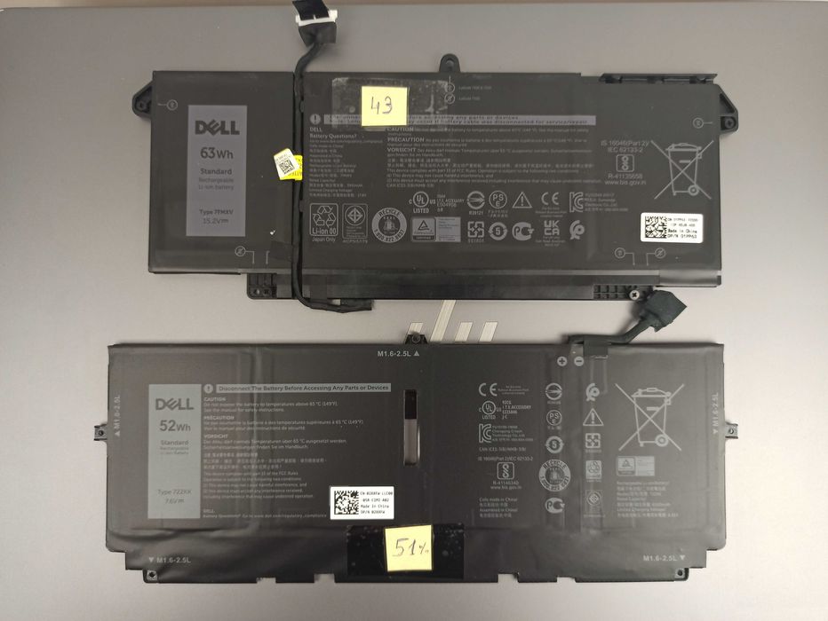 Батарея Dell xps 13 9300 9310 / Latitude 7320 7420 / Precision 7530 7540 б.в.
