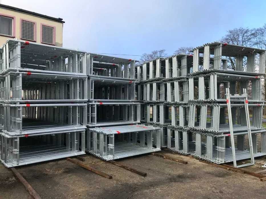 Rusztowanie elewacyjne pletak 200 m2 24 x 8,4m nowe nie używane