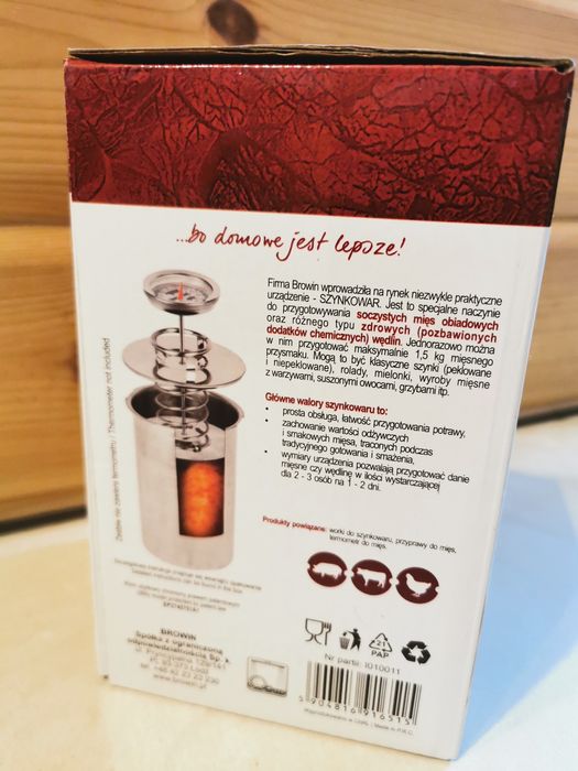 Nowy szynkowar Browin na 1,5kg + termometr