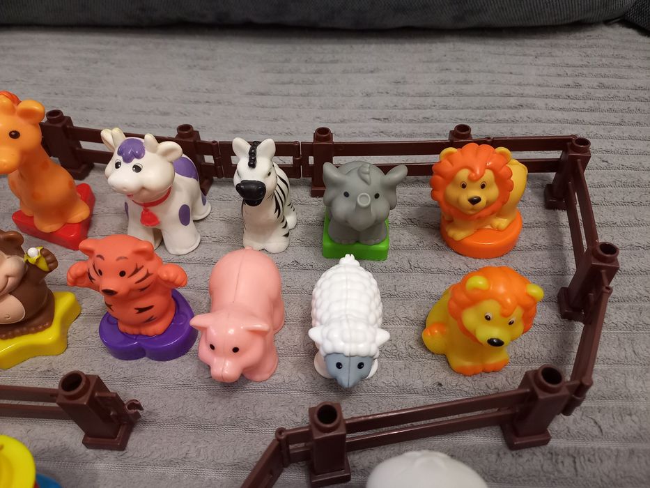 Фігурки Kiddieland ковчег Ноя, трактор ферма, сафарі, літак, лімпопо