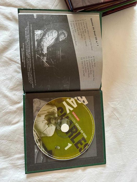 Colecção Génios do Soul  Box 8 Livros + CD NOVA
