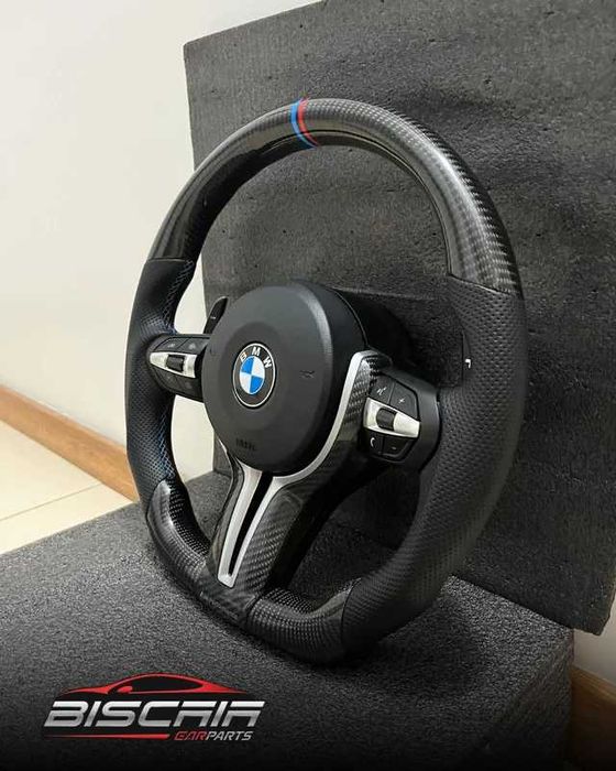 Volante BMW Pack M Carbono F20 F21 F30 F32 F10 (Série 1 3 4 5)