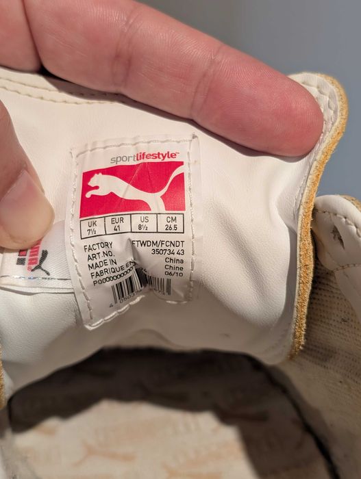 Sapatilhas Puma amarelo e cinza
