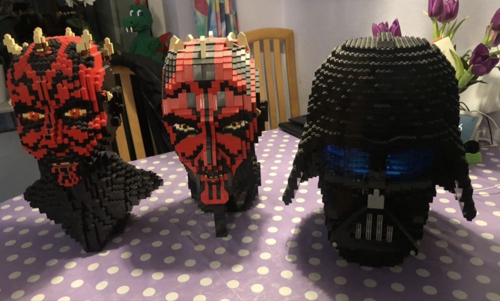 3 glowy Star Wars  Lego , Unikat / Idealne na prezent