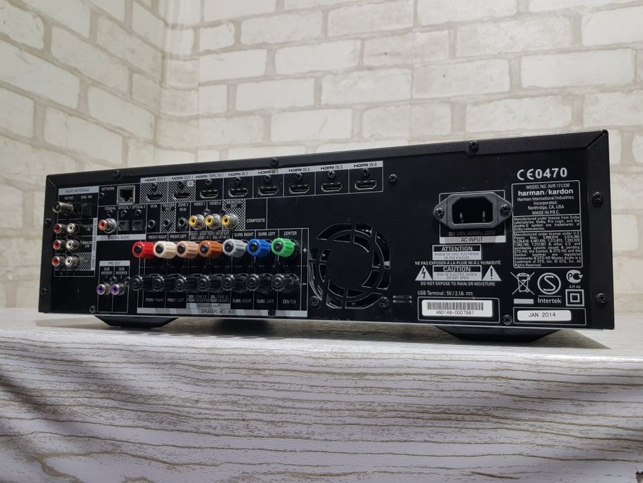 7.2 AV ресивер HARMAN KARDON AVR 171, +1., *7x100 Вт,AirPlay,USB, Blue