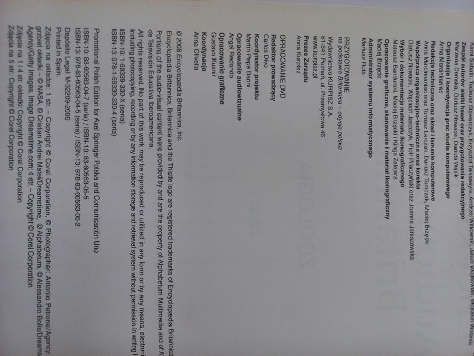 Encyklopedia audiowizualna Britannica- Zoologia I, z płytą CD