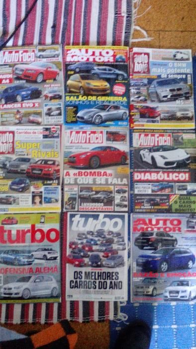 Revistas várias de Automóveis