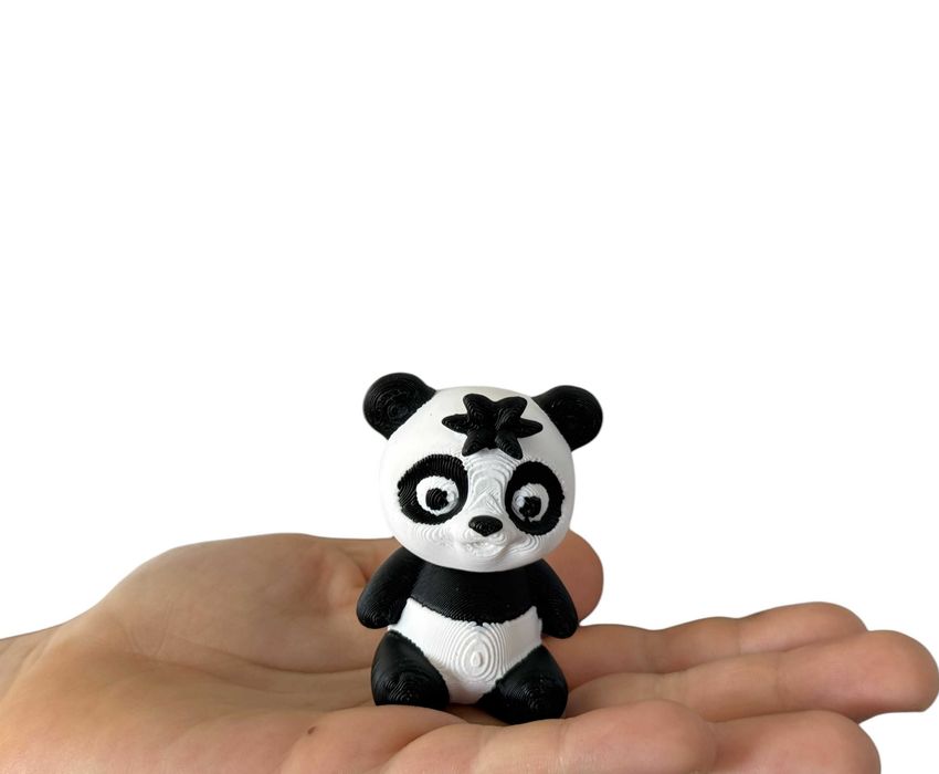 Mini Panda Baby 3D – urocza, ruchoma figurka w słodkiej odsłonie