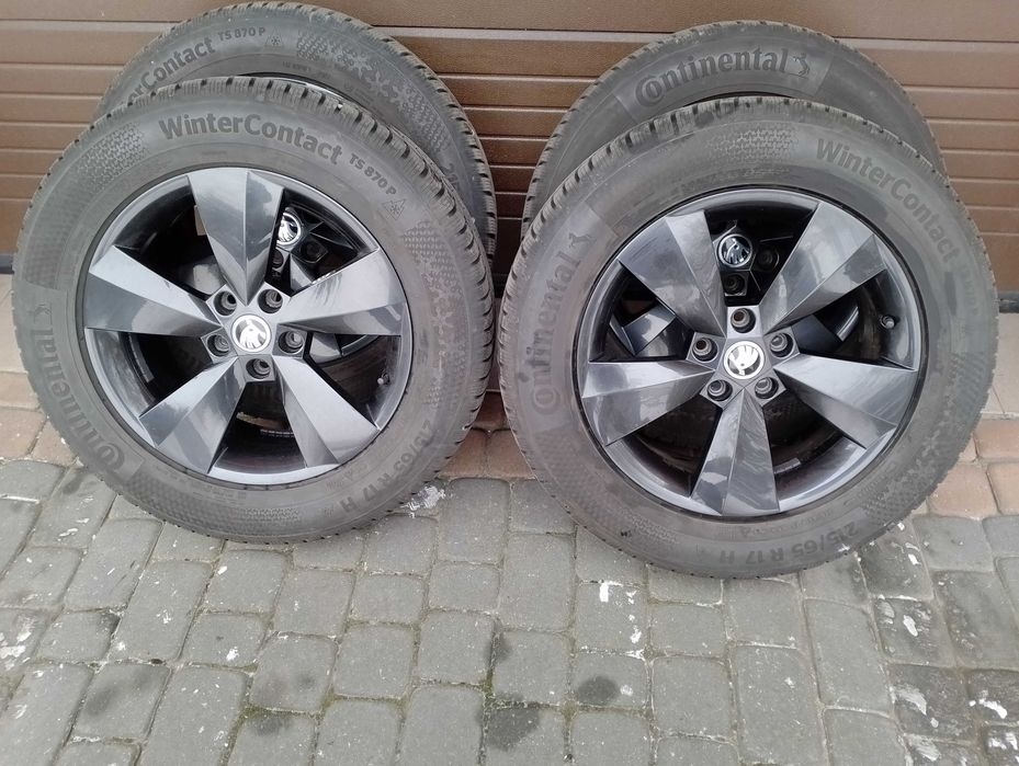 Koła Zimowe 17 Skoda Kodiaq VW Tiguan Tarraco Q3 Continental 8mm 2023r