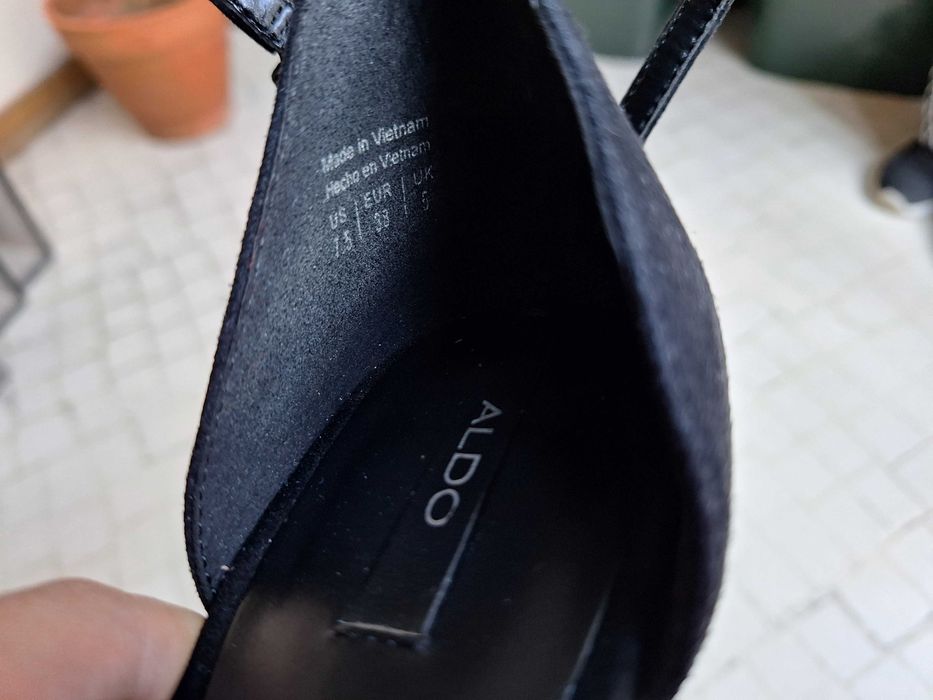 Sandalias Salto Alto Pretas ALDO
