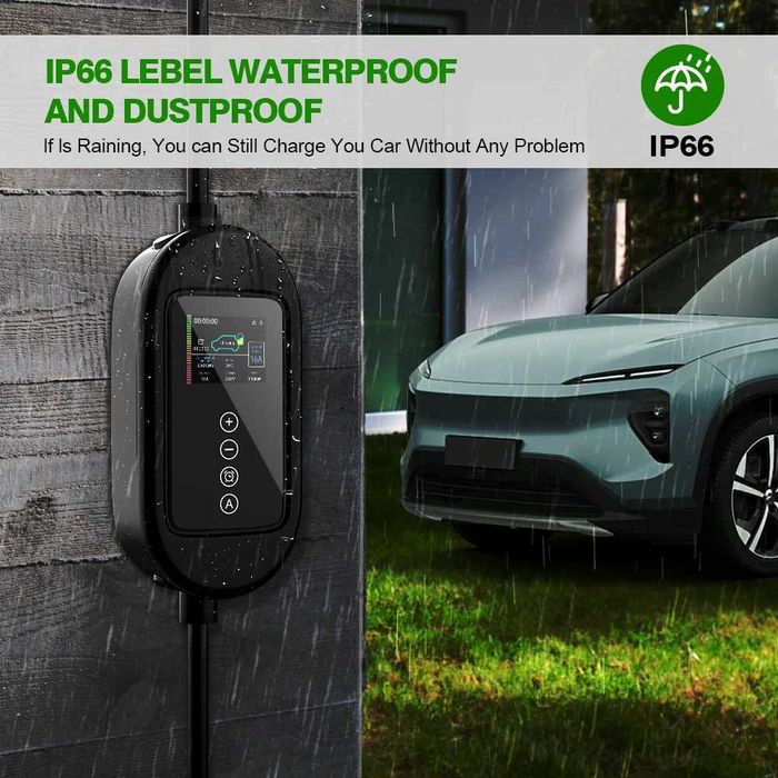 Зарядний пристрій електро EV авто 32A 7,2 KW 1 фаза Type 2 WIFI 5м.