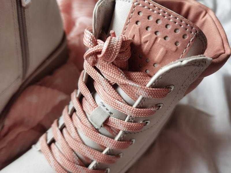 Утеплённые кожаные ботинки Marco Tozzy на замке еврозима